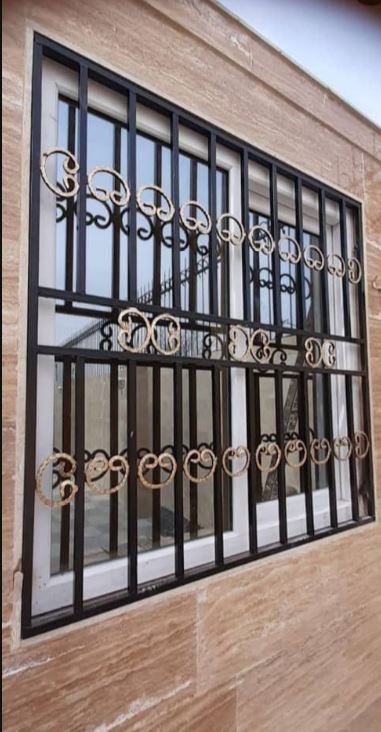 حفاظ پنجره سفارشی 3 ردیف قلوه